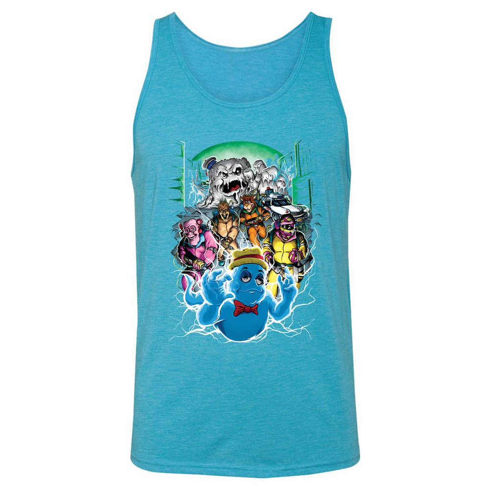 Unisex Jersey Tank - NPBYHGNT - Aqua Triblend - 3