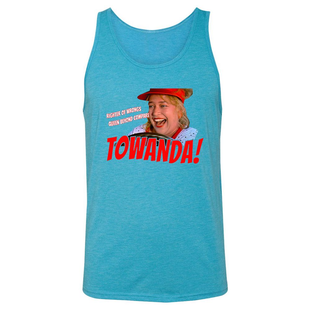 Unisex Jersey Tank - 1QCPJE7C - Aqua Triblend - 3