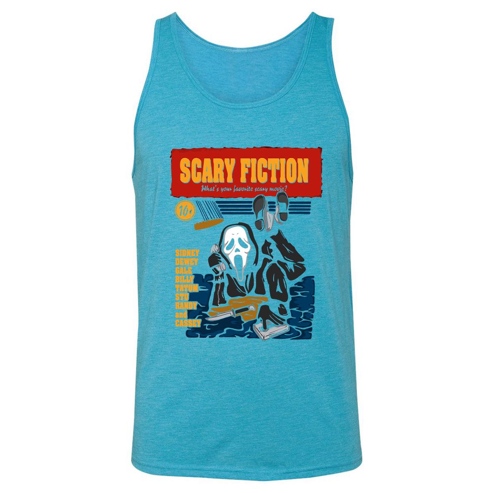 Unisex Jersey Tank - KVYMYXBL - Aqua Triblend - 3