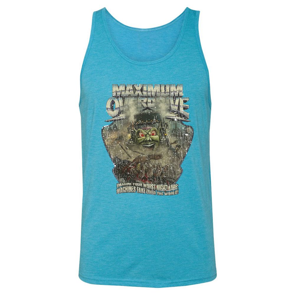 Unisex Jersey Tank - QH4L7K6L - Aqua Triblend - 3