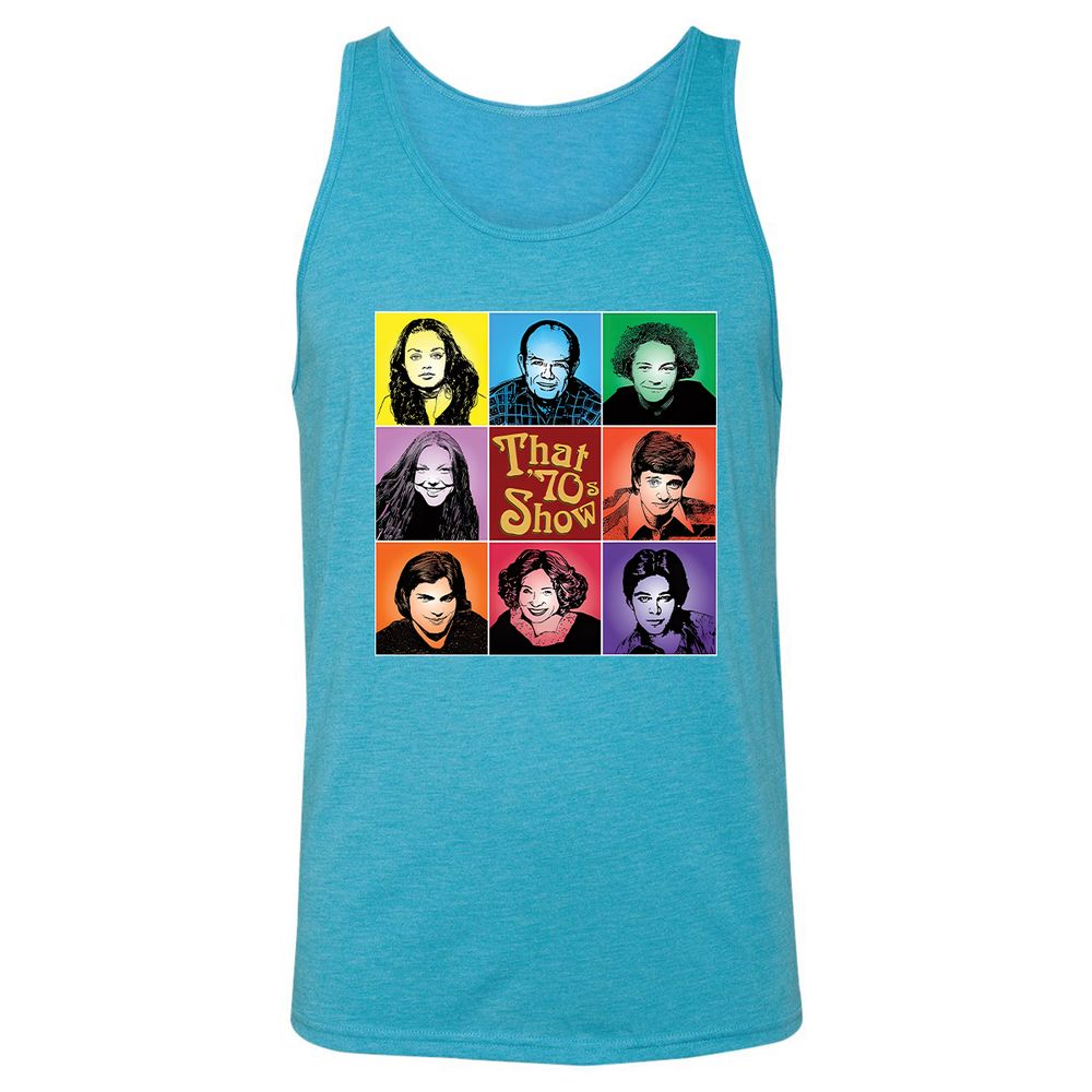 Unisex Jersey Tank - DSAYVBJJ - Aqua Triblend - 3