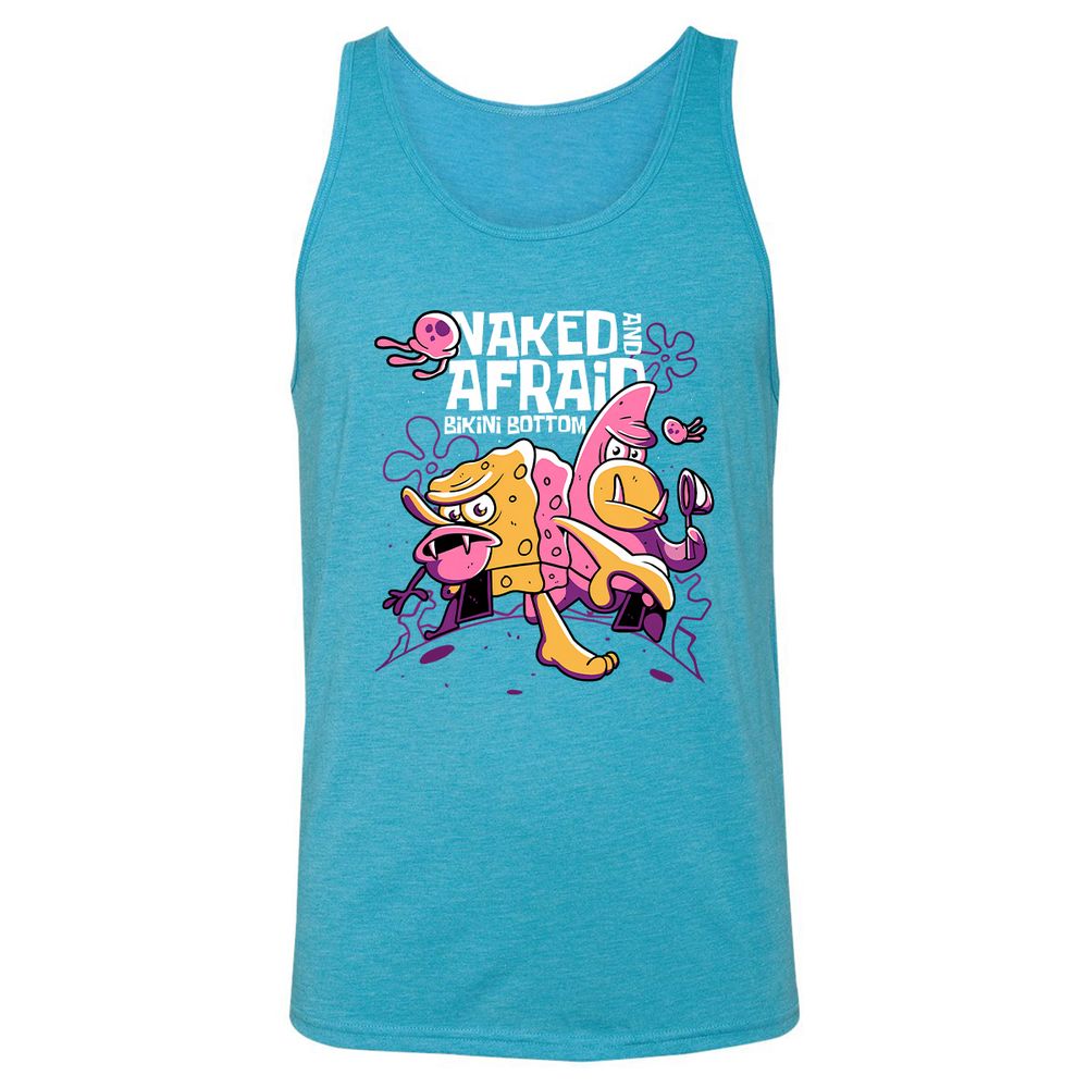Unisex Jersey Tank - M9YU7ANJ - Aqua Triblend - 3