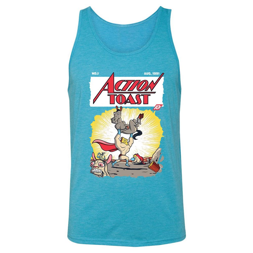 Unisex Jersey Tank - ANH9L1LE - Aqua Triblend - 3