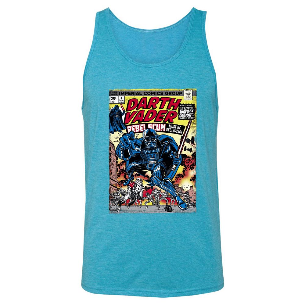 Unisex Jersey Tank - KLW8WTSN - Aqua Triblend - 3