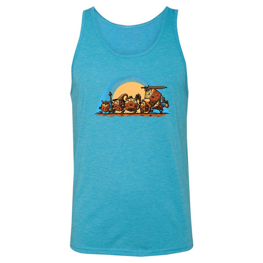 Unisex Jersey Tank - L3MQHADH - Aqua Triblend - 3
