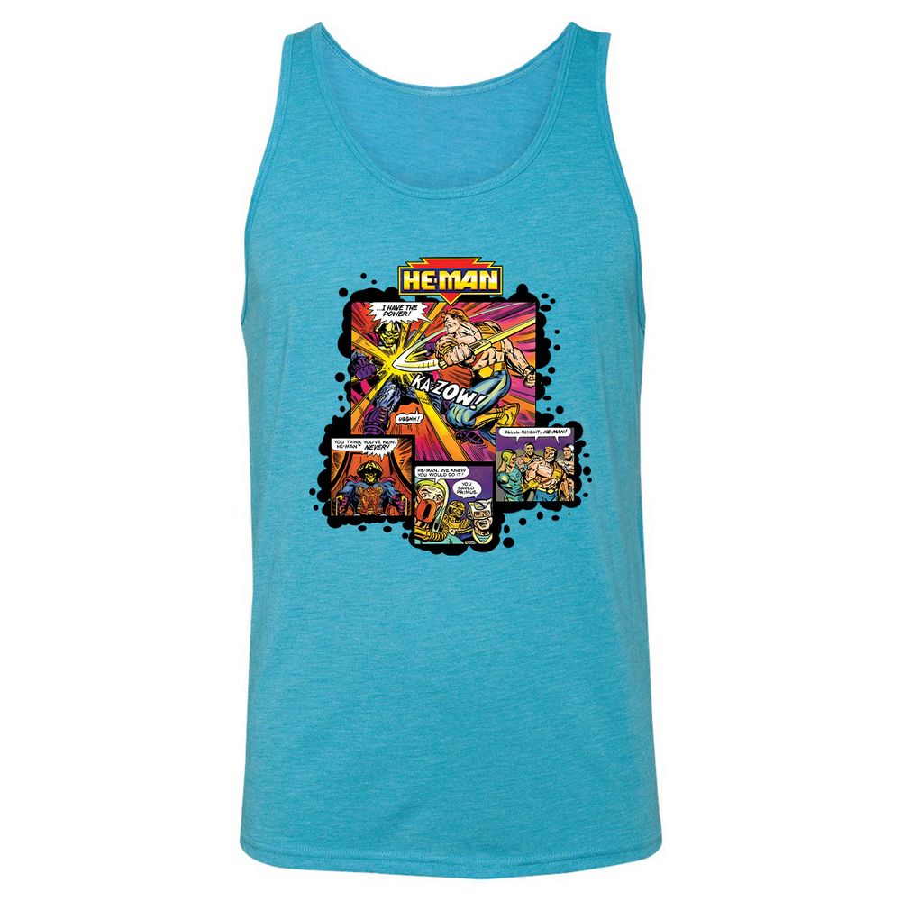 Unisex Jersey Tank - NPL89HHG - Aqua Triblend - 3