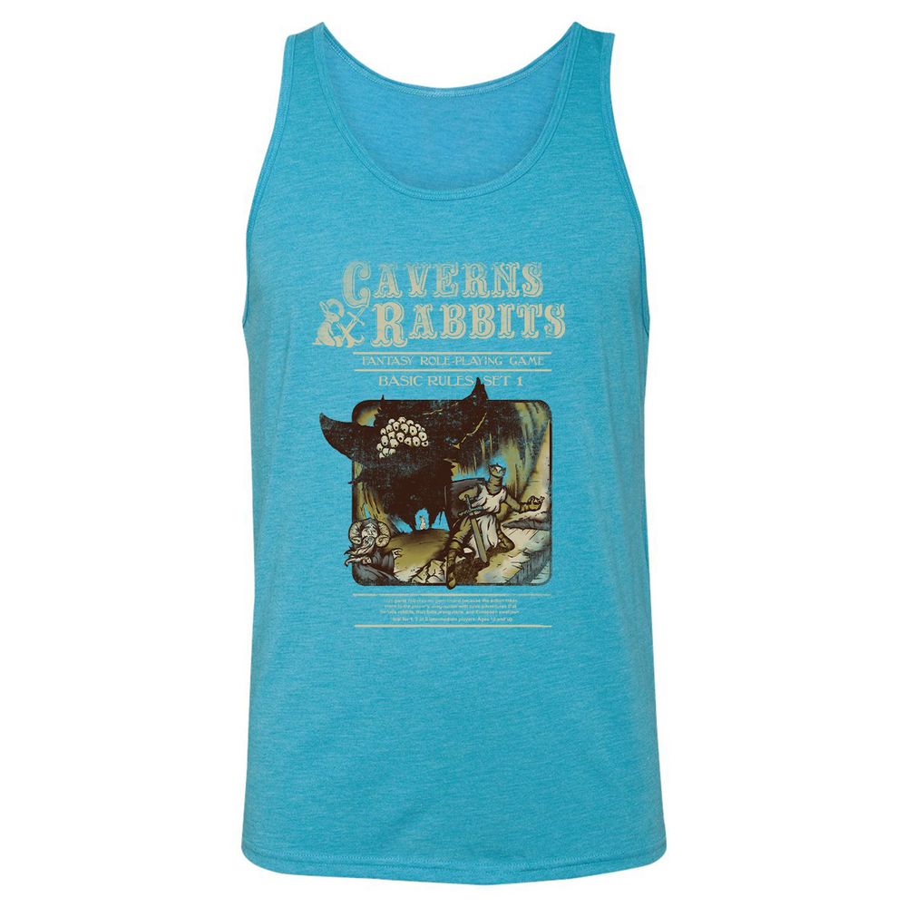 Unisex Jersey Tank - SNZELK49 - Aqua Triblend - 3
