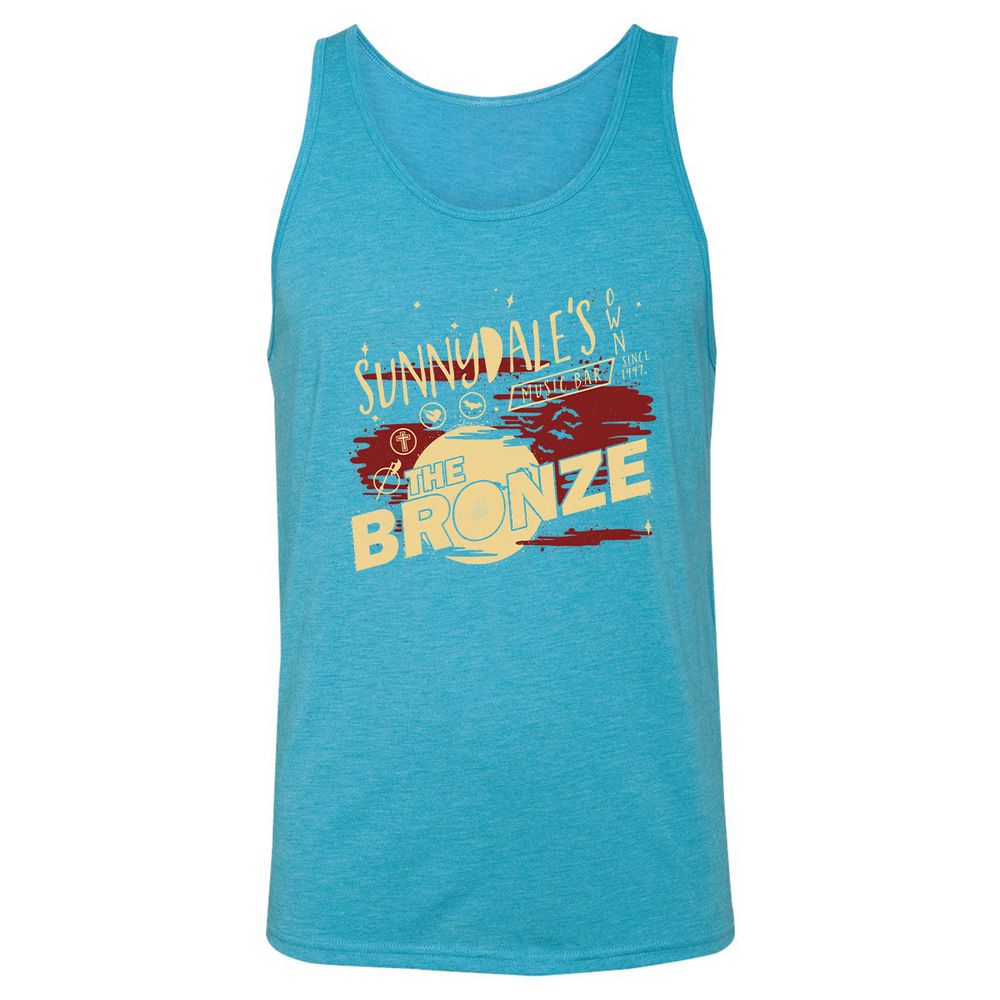 Unisex Jersey Tank - 1P3MYGFL - Aqua Triblend - 3