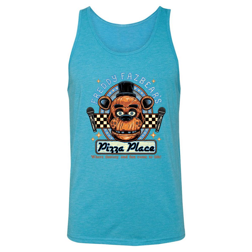 Unisex Jersey Tank - MDPCACTG - Aqua Triblend - 3