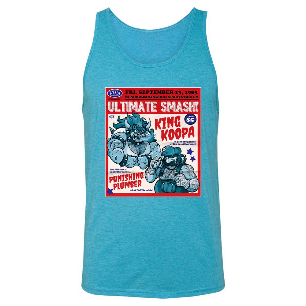 Unisex Jersey Tank - JTQV3BXQ - Aqua Triblend - 3