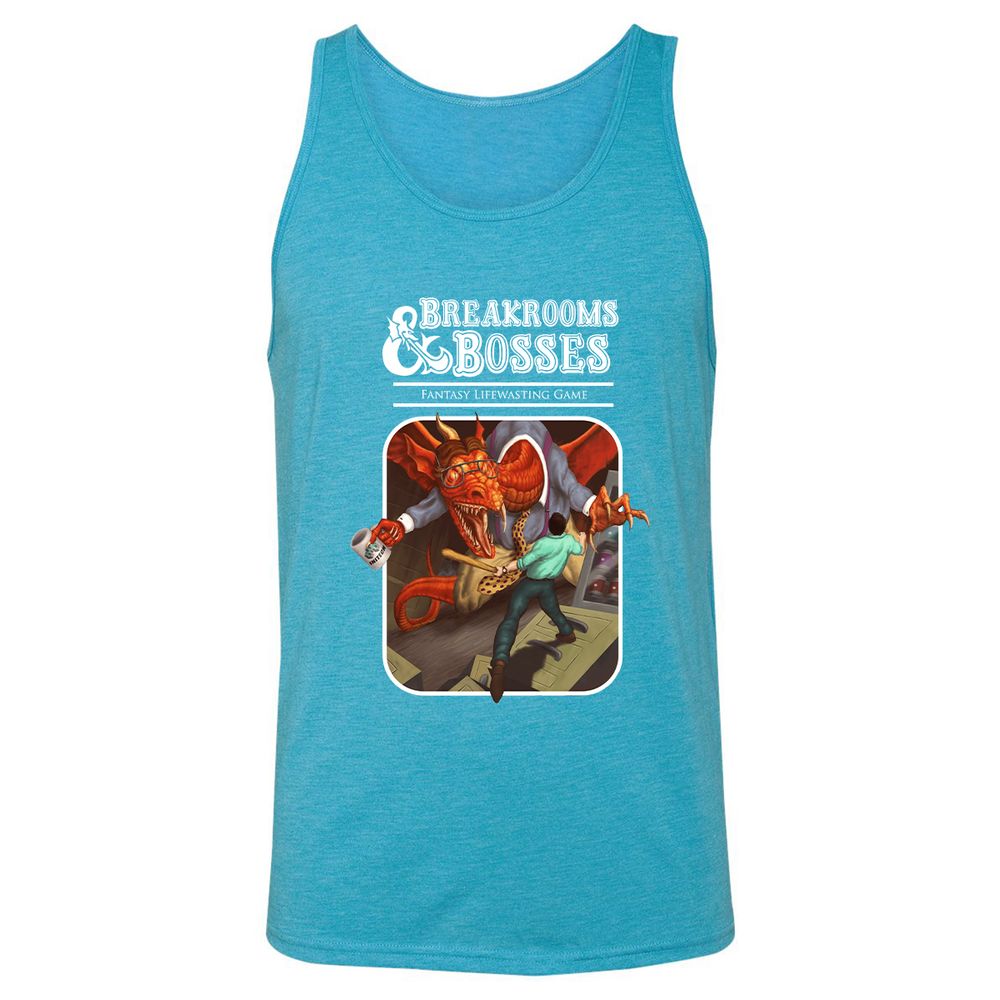 Unisex Jersey Tank - RPCJSNF8 - Aqua Triblend - 3