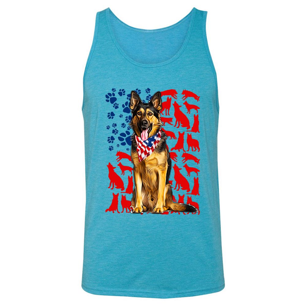 Unisex Jersey Tank - RJ84NLG1 - Aqua Triblend - 3