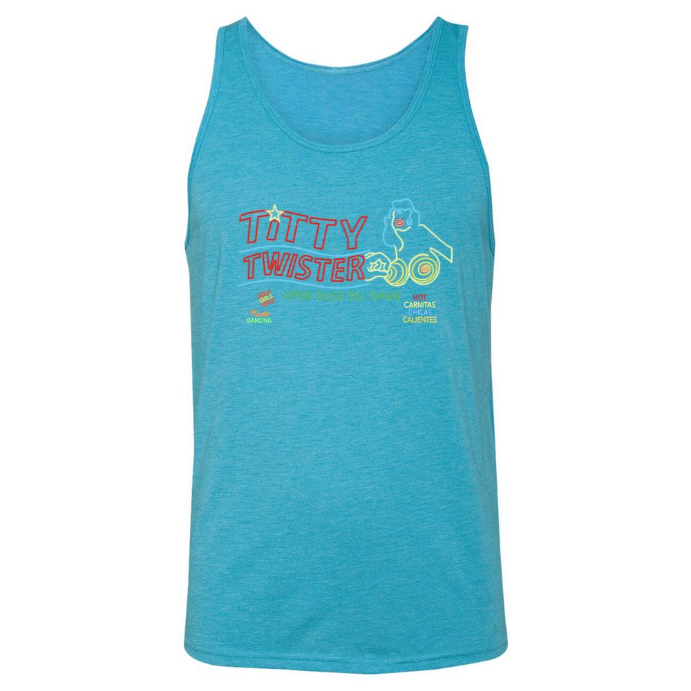 Unisex Jersey Tank - PUY37WXC - Aqua Triblend - 3