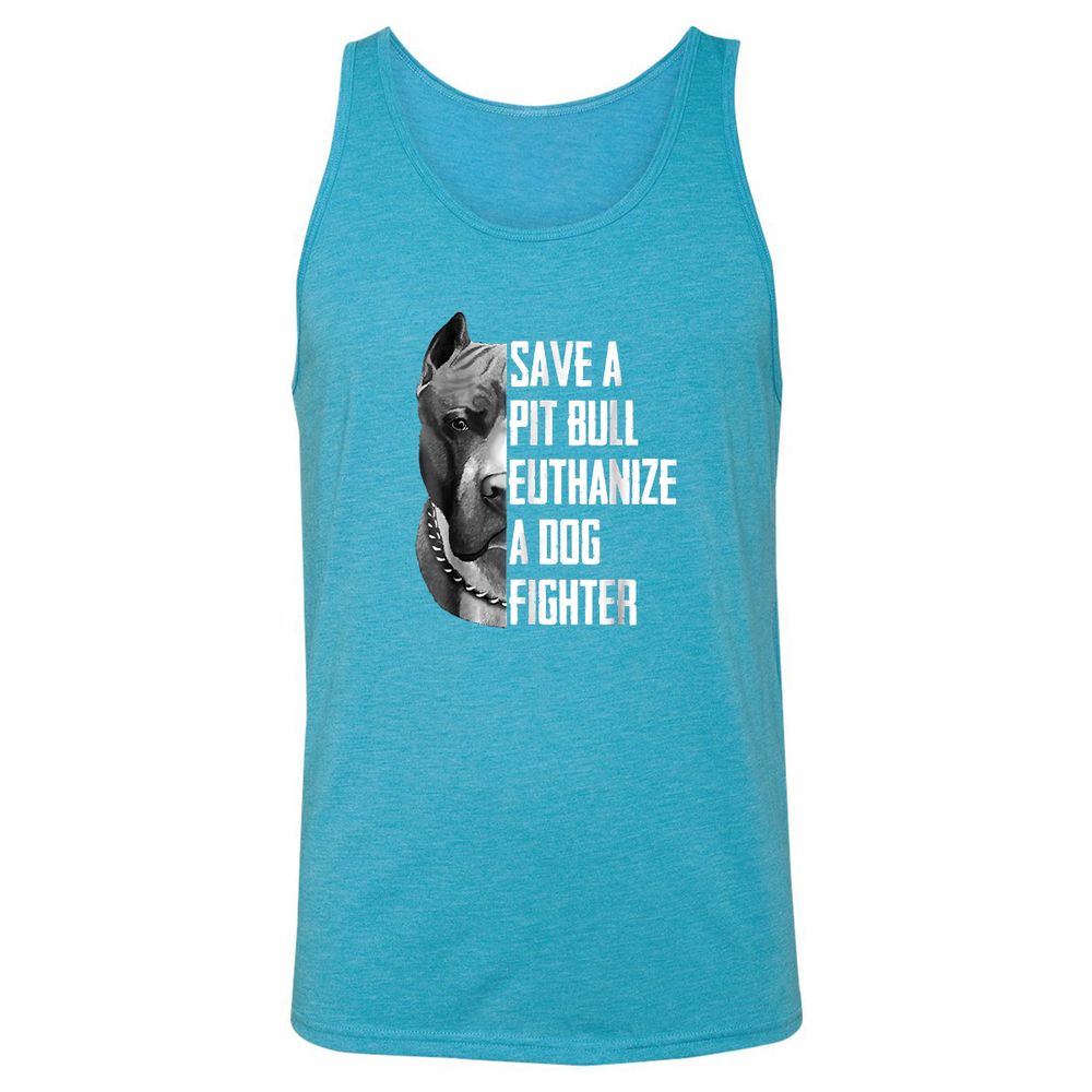 Unisex Jersey Tank - J4CY43P2 - Aqua Triblend - 3