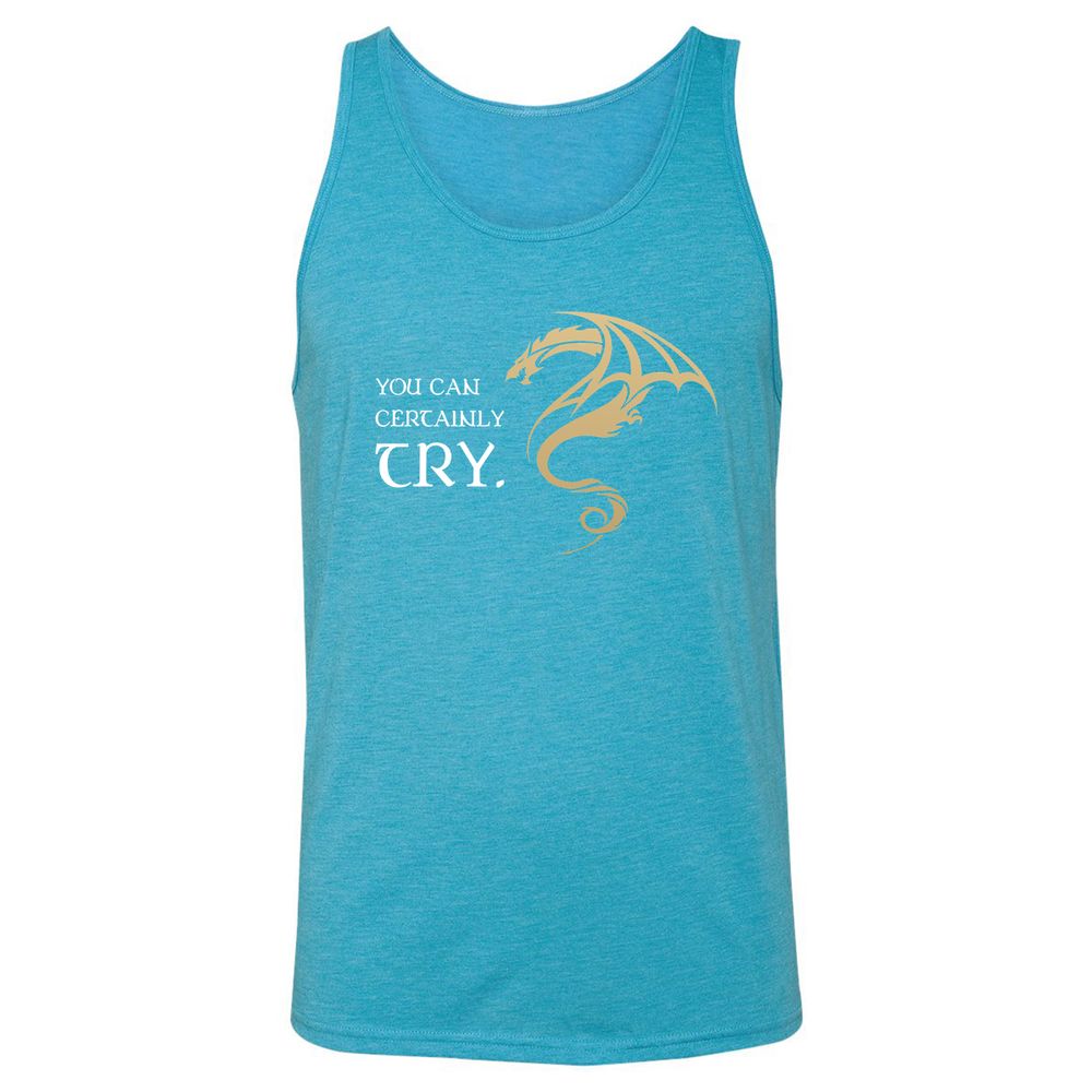 Unisex Jersey Tank - 2U8ELEDA - Aqua Triblend - 3