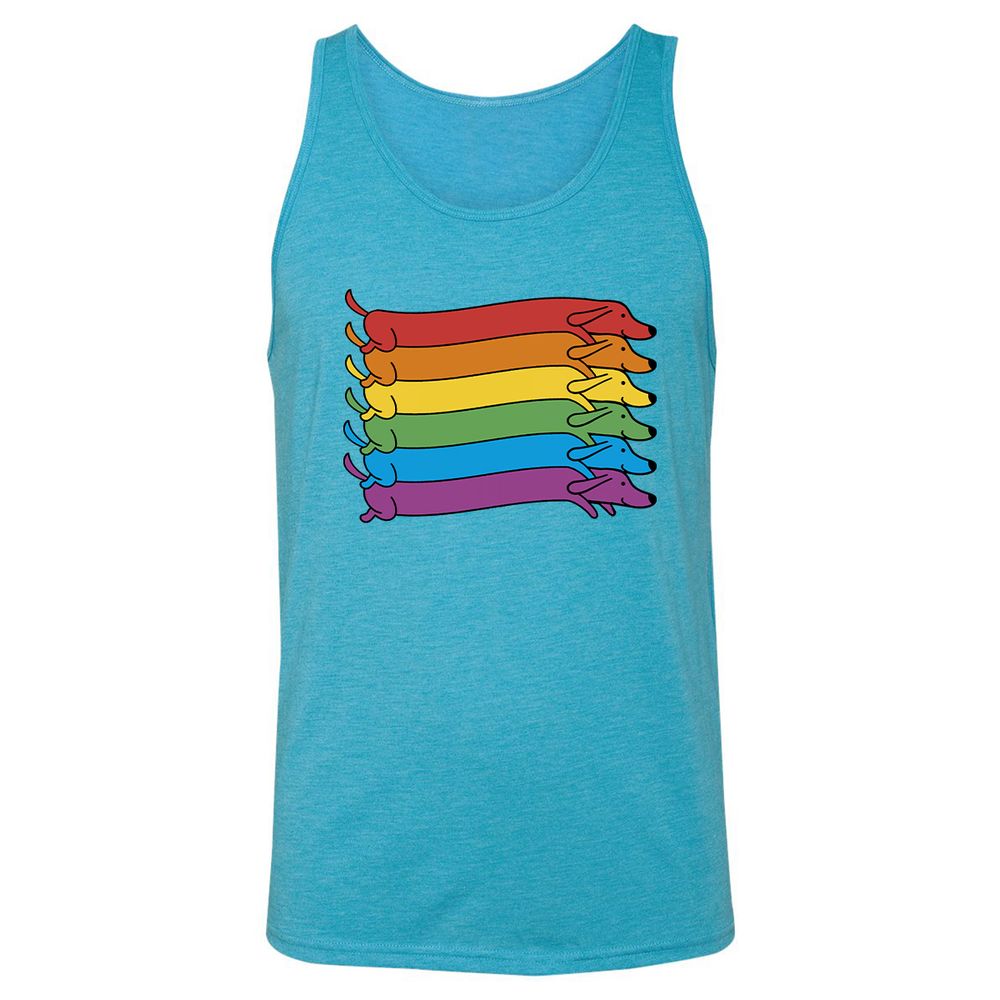 Unisex Jersey Tank - ETT4Z651 - Aqua Triblend - 3