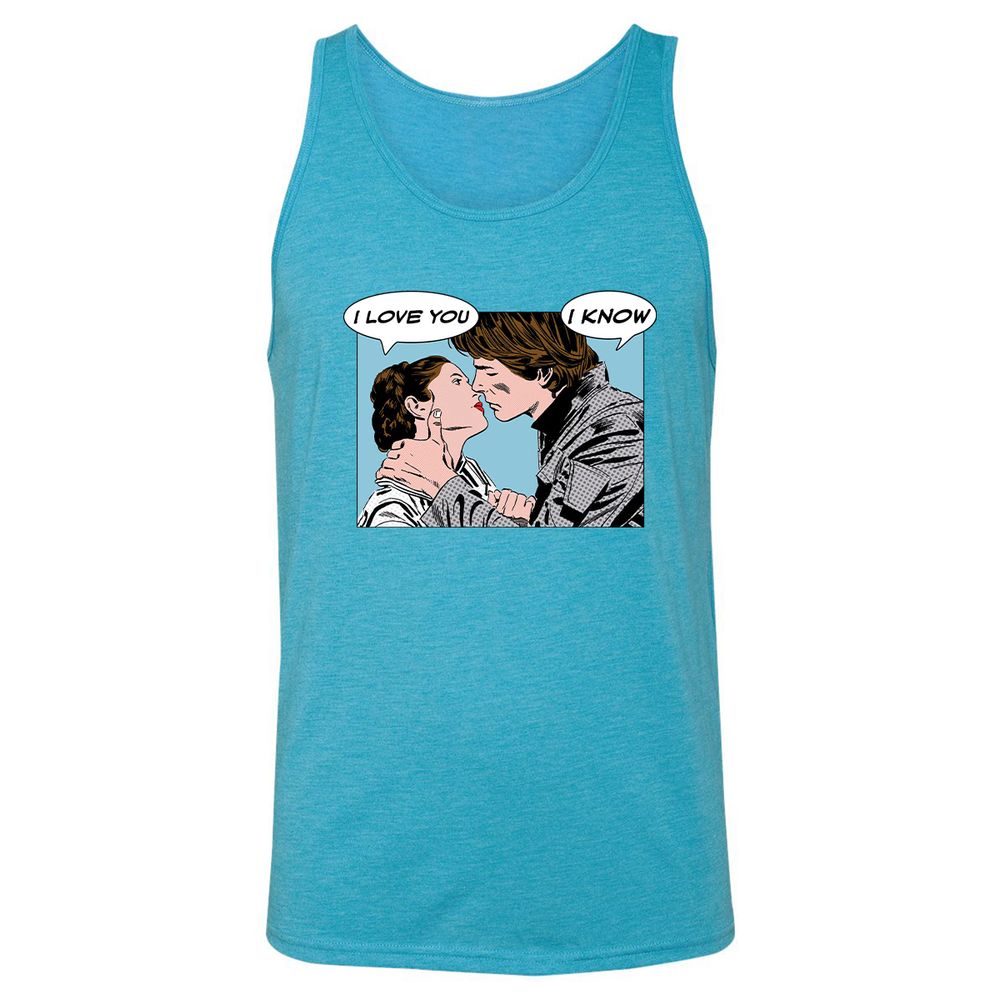 Unisex Jersey Tank - C9WUEBV5 - Aqua Triblend - 3