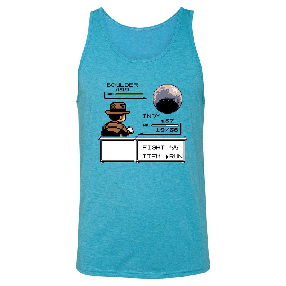 Unisex Jersey Tank - BDZE3RRG - Aqua Triblend - 3
