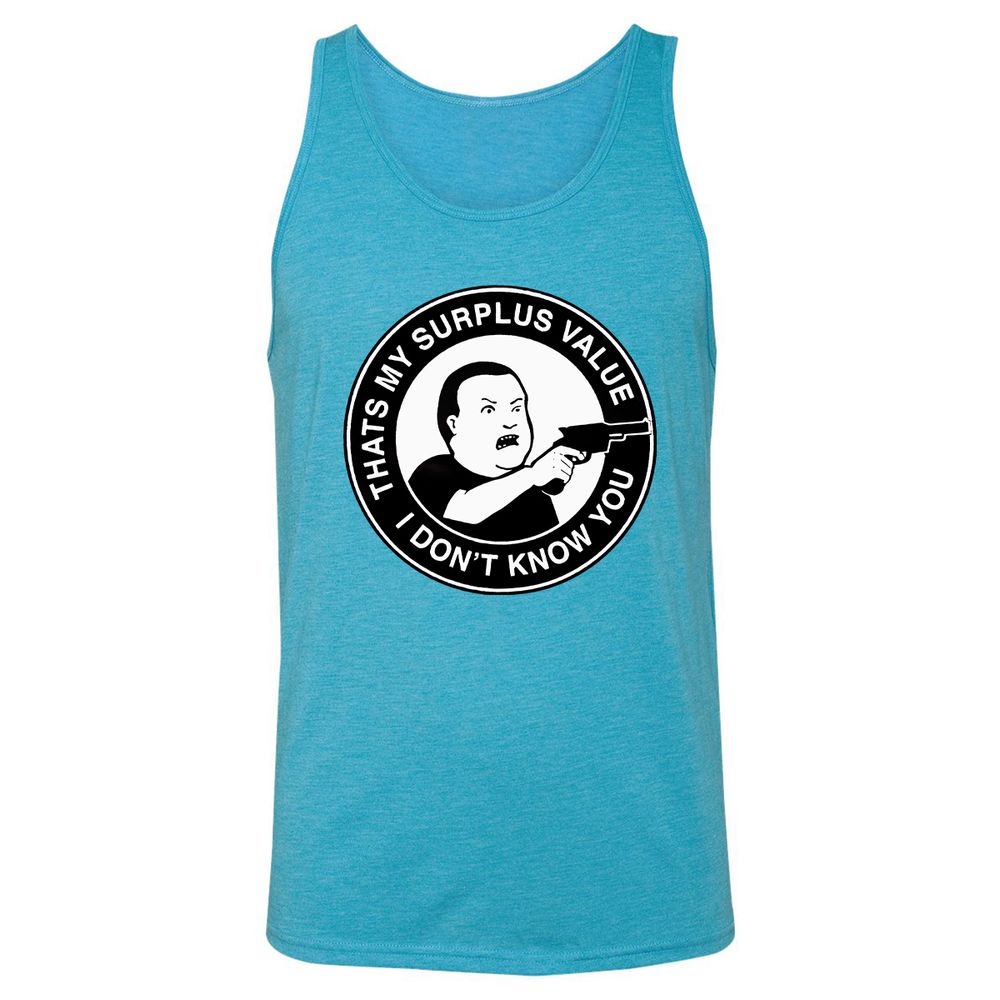 Unisex Jersey Tank - Q2N425J8 - Aqua Triblend - 3