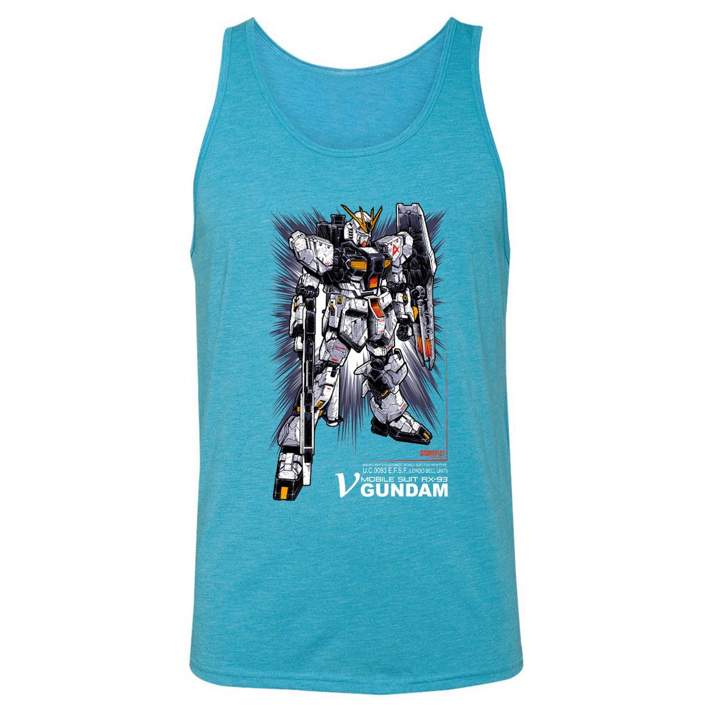 Unisex Jersey Tank - ADGZDCJ3 - Aqua Triblend - 3