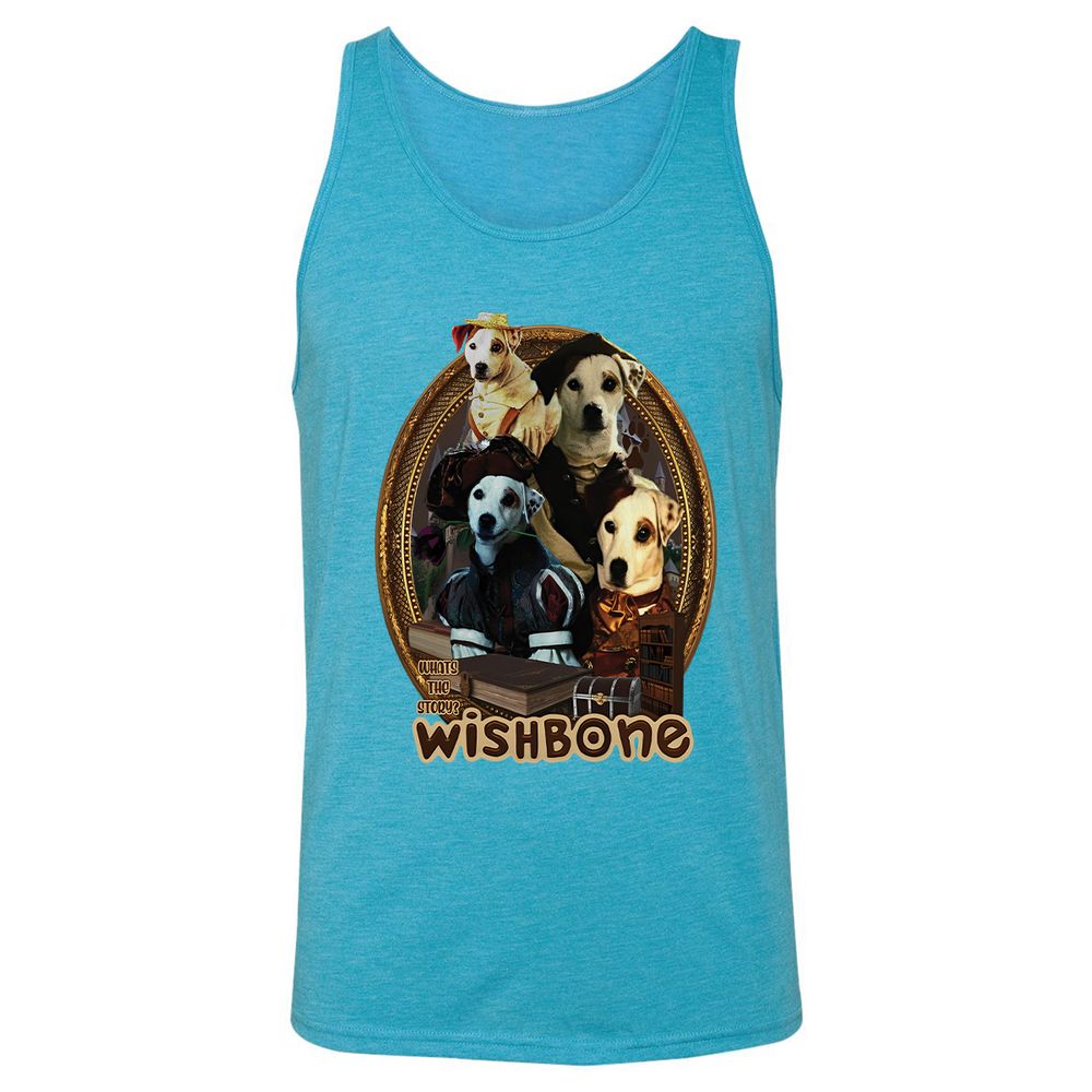 Unisex Jersey Tank - JQUQURVF - Aqua Triblend - 3
