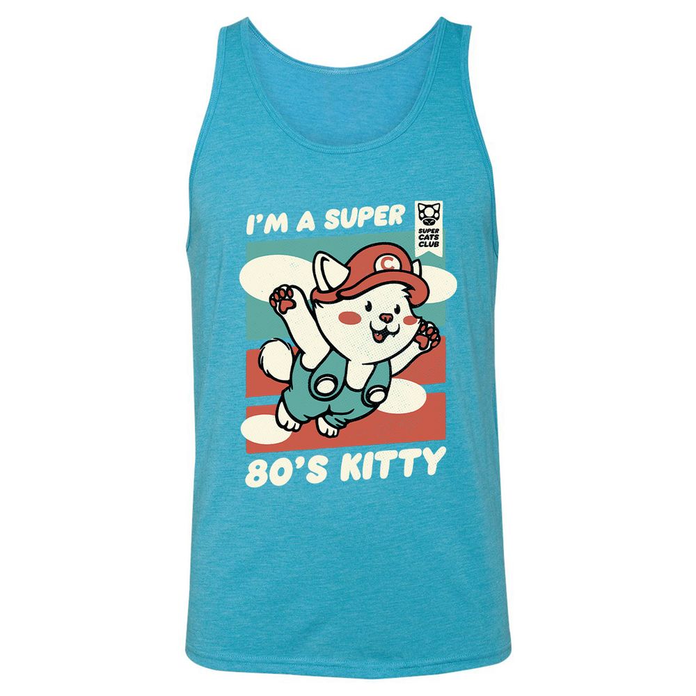 Unisex Jersey Tank - C48HFHZ4 - Aqua Triblend - 3