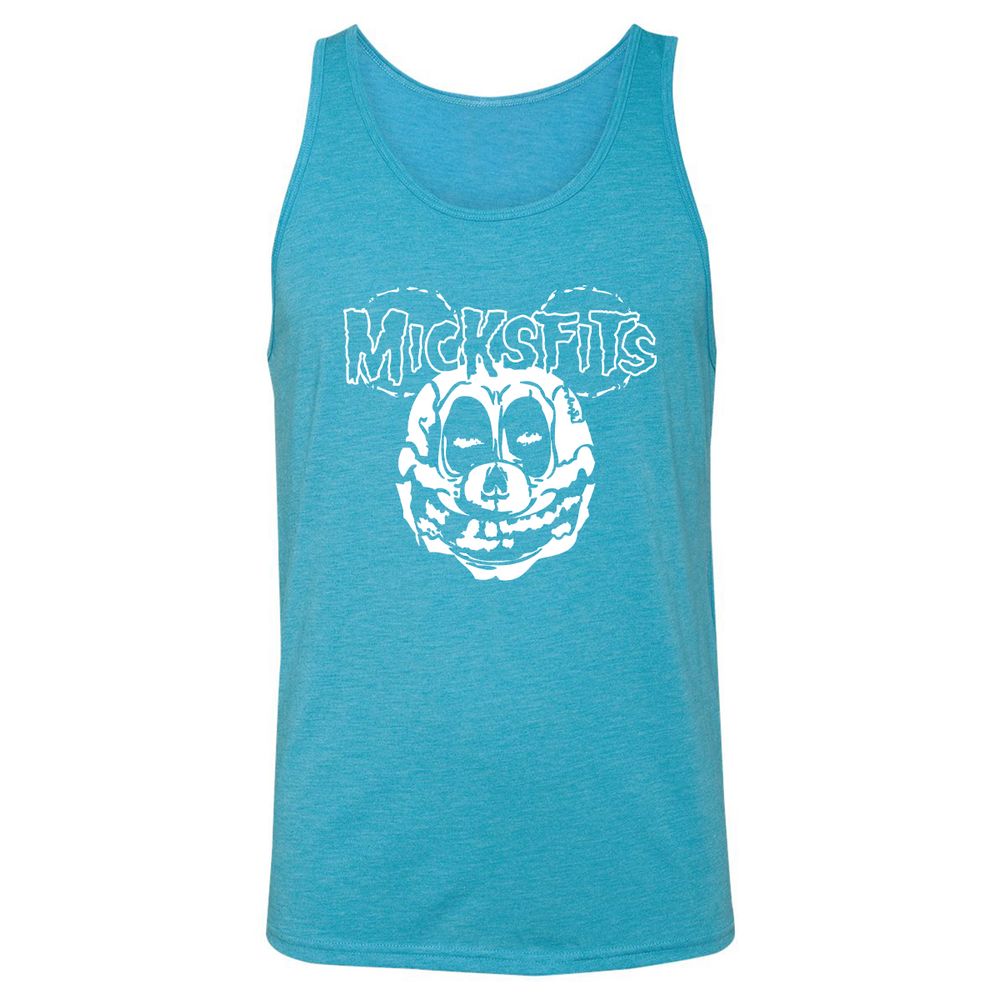 Unisex Jersey Tank - 4UAUQ25B - Aqua Triblend - 3