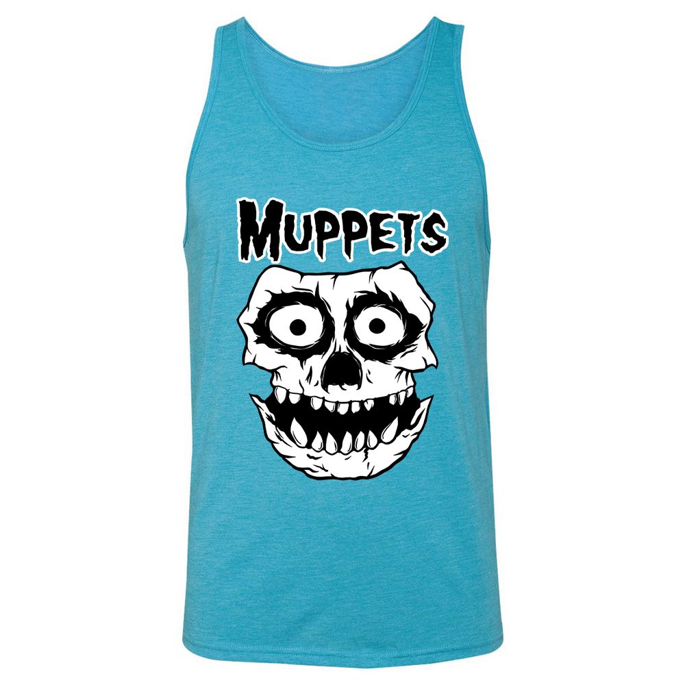 Unisex Jersey Tank - UETLAWX3 - Aqua Triblend - 3