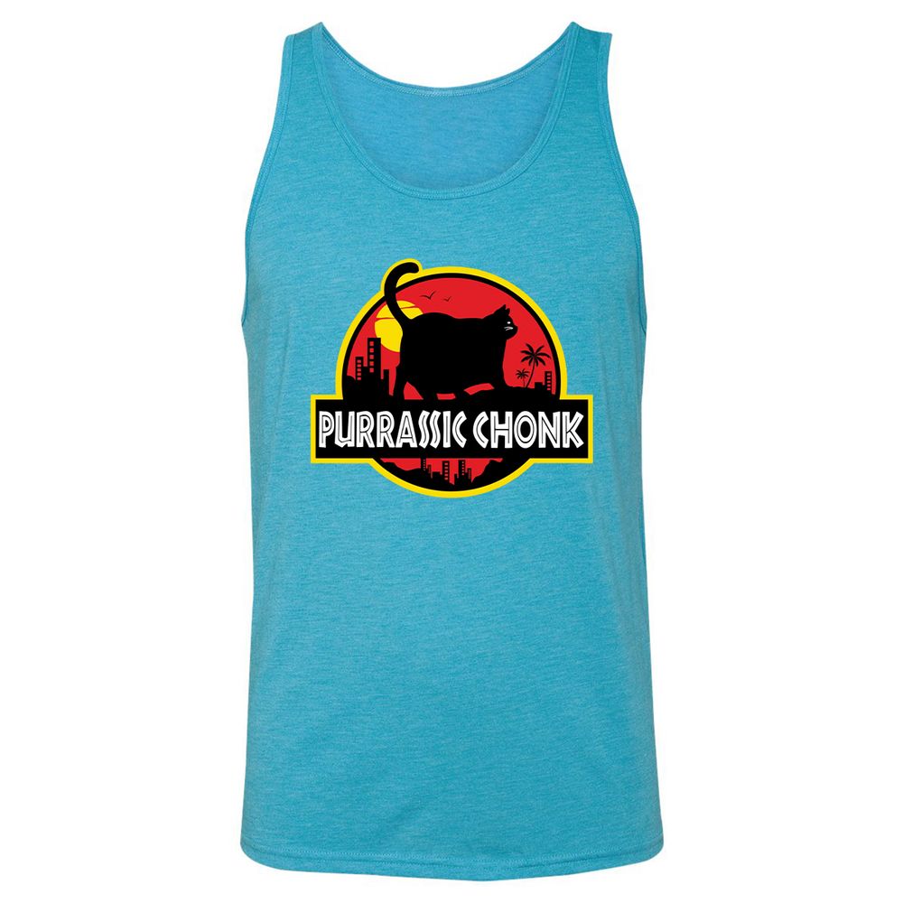 Unisex Jersey Tank - 4RQL22WR - Aqua Triblend - 3