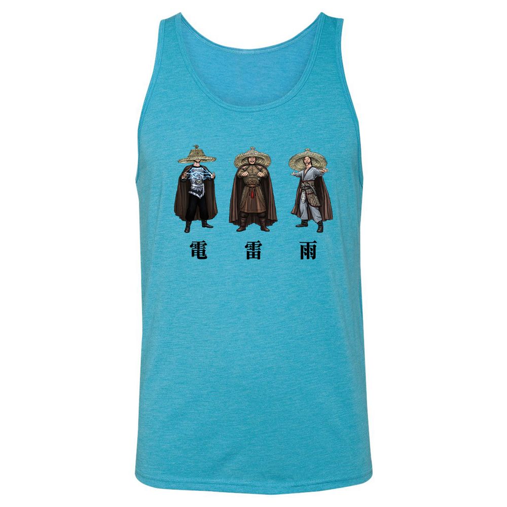 Unisex Jersey Tank - YXDJ5E5M - Aqua Triblend - 3