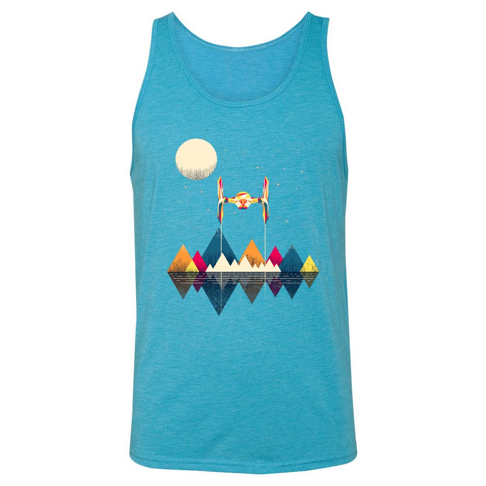 Unisex Jersey Tank - 66DNYKRZ - Aqua Triblend - 3
