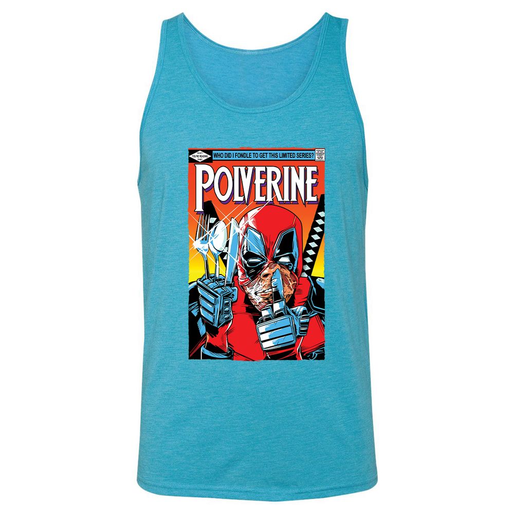 Unisex Jersey Tank - T3NXCVT9 - Aqua Triblend - 3