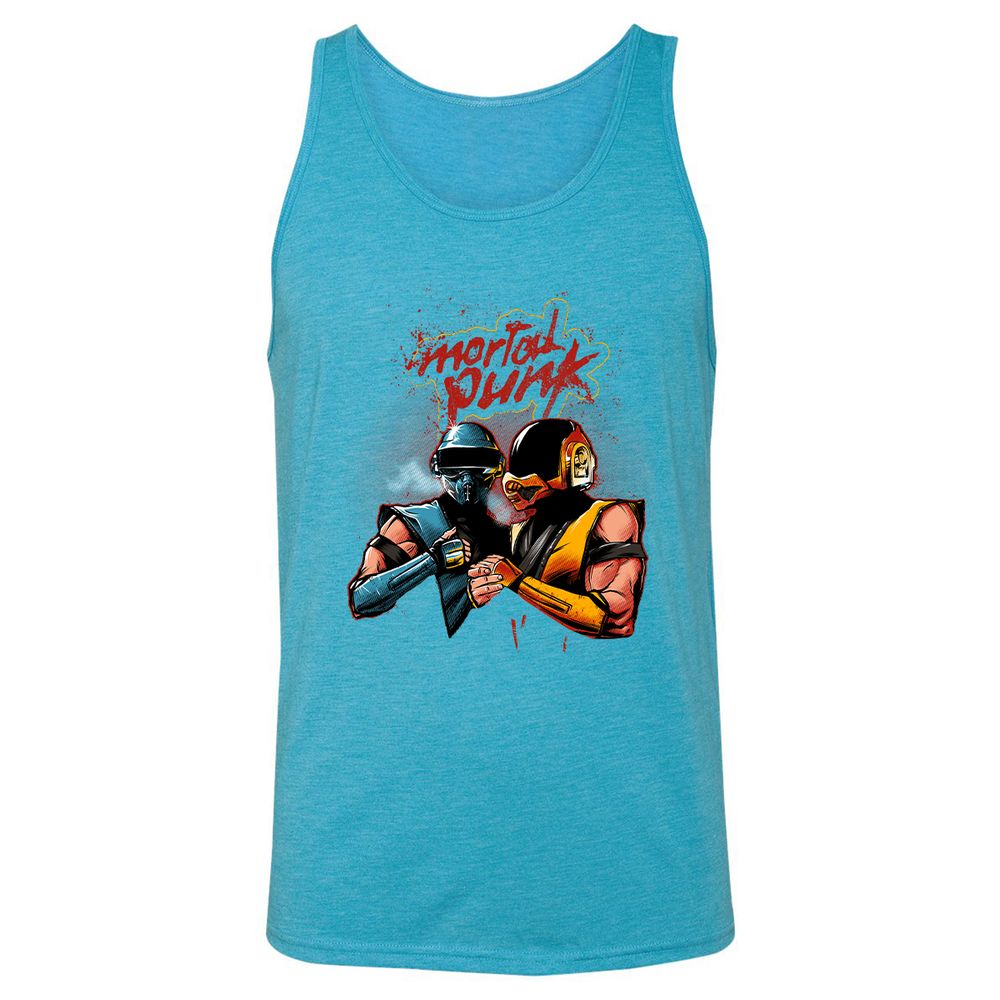 Unisex Jersey Tank - 298JBJ7S - Aqua Triblend - 3