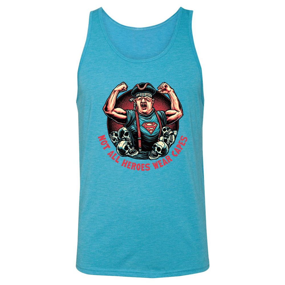 Unisex Jersey Tank - HK3JFYX9 - Aqua Triblend - 3