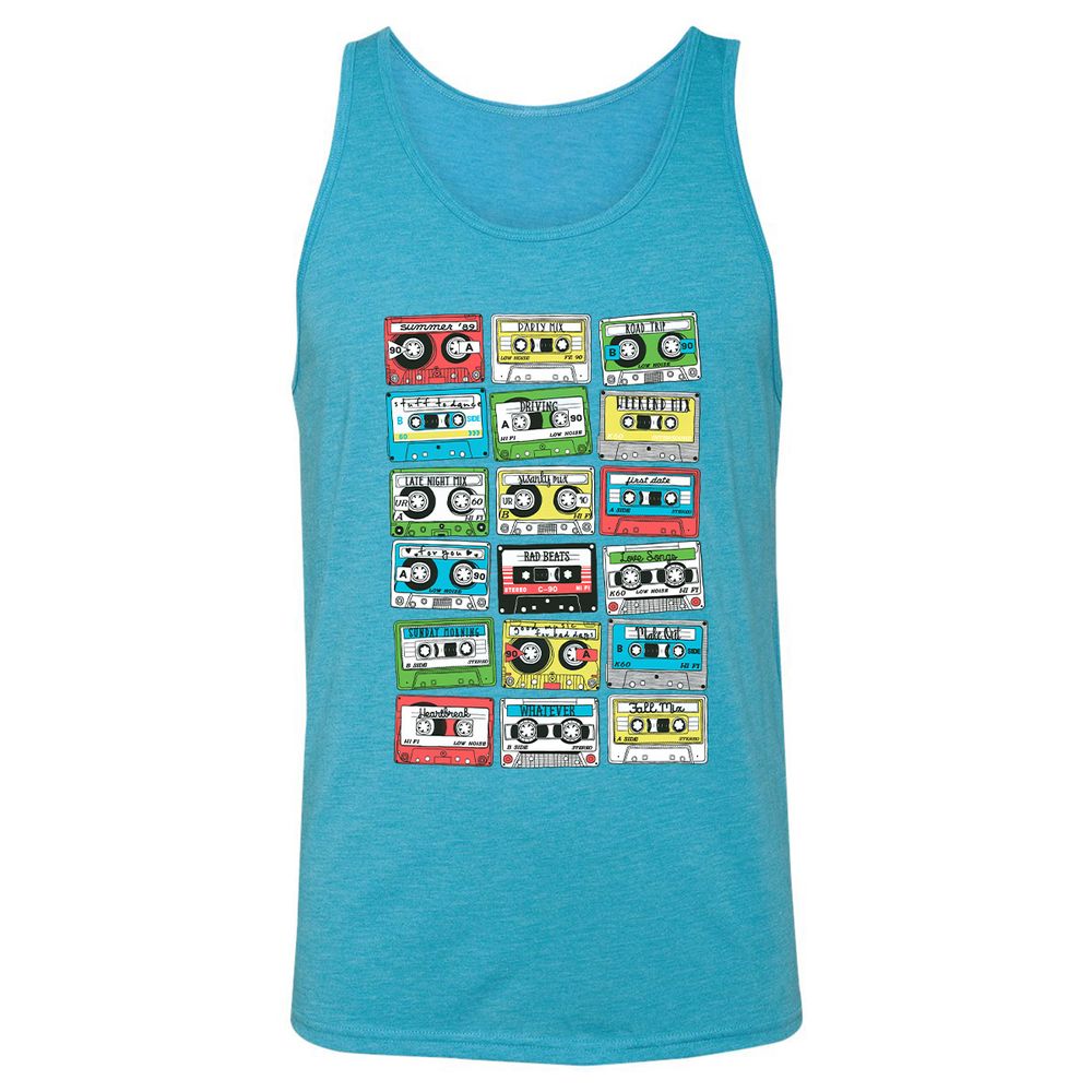 Unisex Jersey Tank - A6P5G3JW - Aqua Triblend - 3