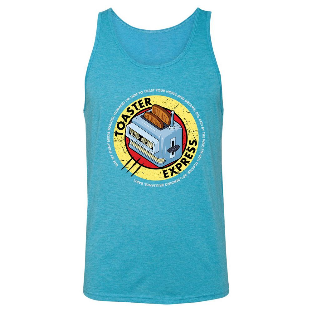 Unisex Jersey Tank - 1KLQ4K51 - Aqua Triblend - 3