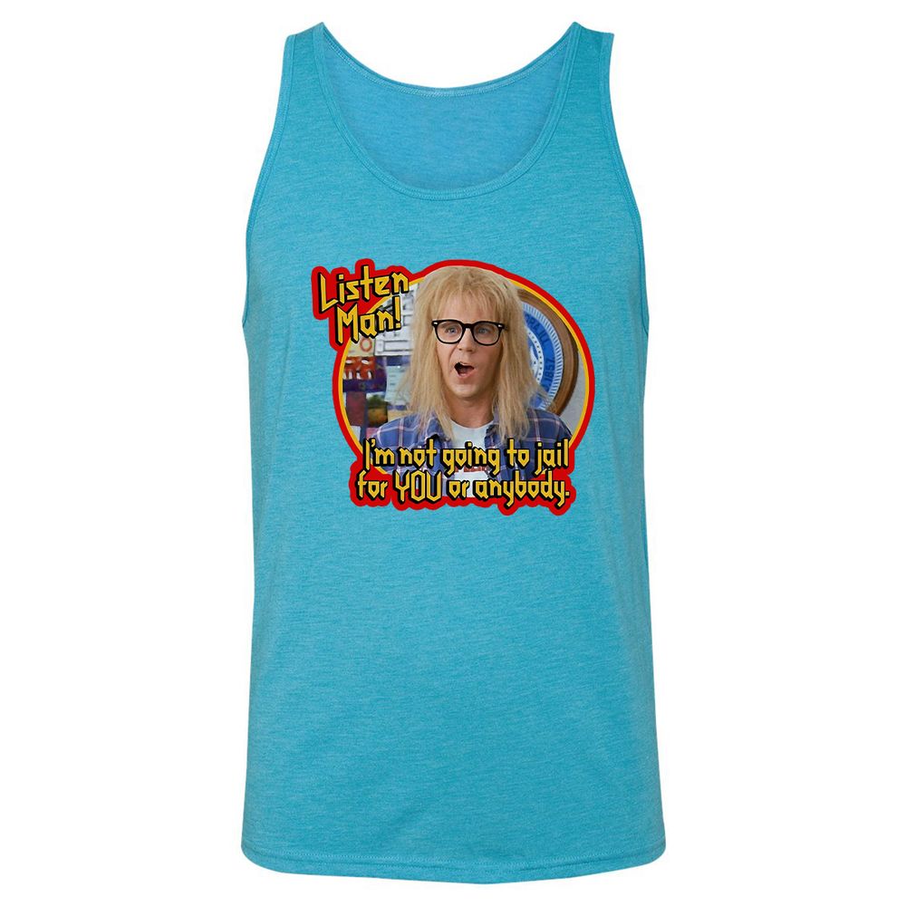 Unisex Jersey Tank - XQGJF7AE - Aqua Triblend - 3