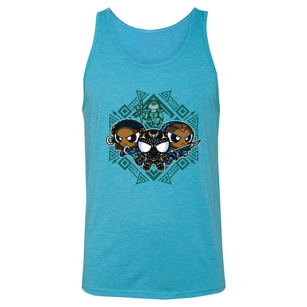 Unisex Jersey Tank - BS4HLHVU - Aqua Triblend - 3