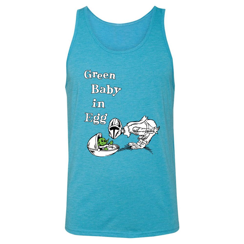 Unisex Jersey Tank - 1EUVE2J1 - Aqua Triblend - 3