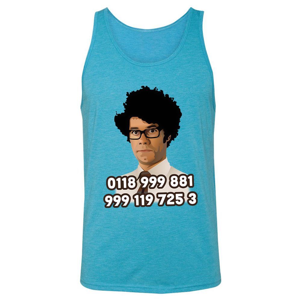 Unisex Jersey Tank - MD8GVSQL - Aqua Triblend - 3
