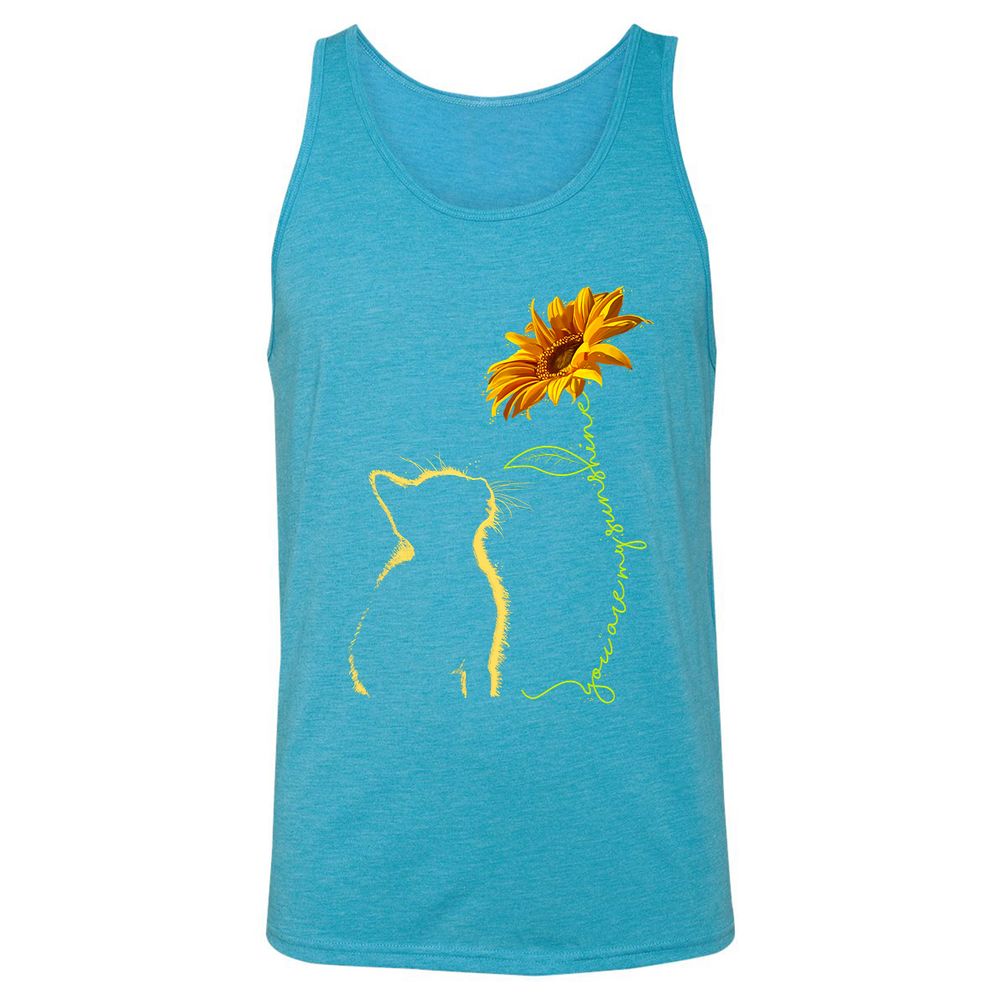 Unisex Jersey Tank - HZYMFWVL - Aqua Triblend - 3