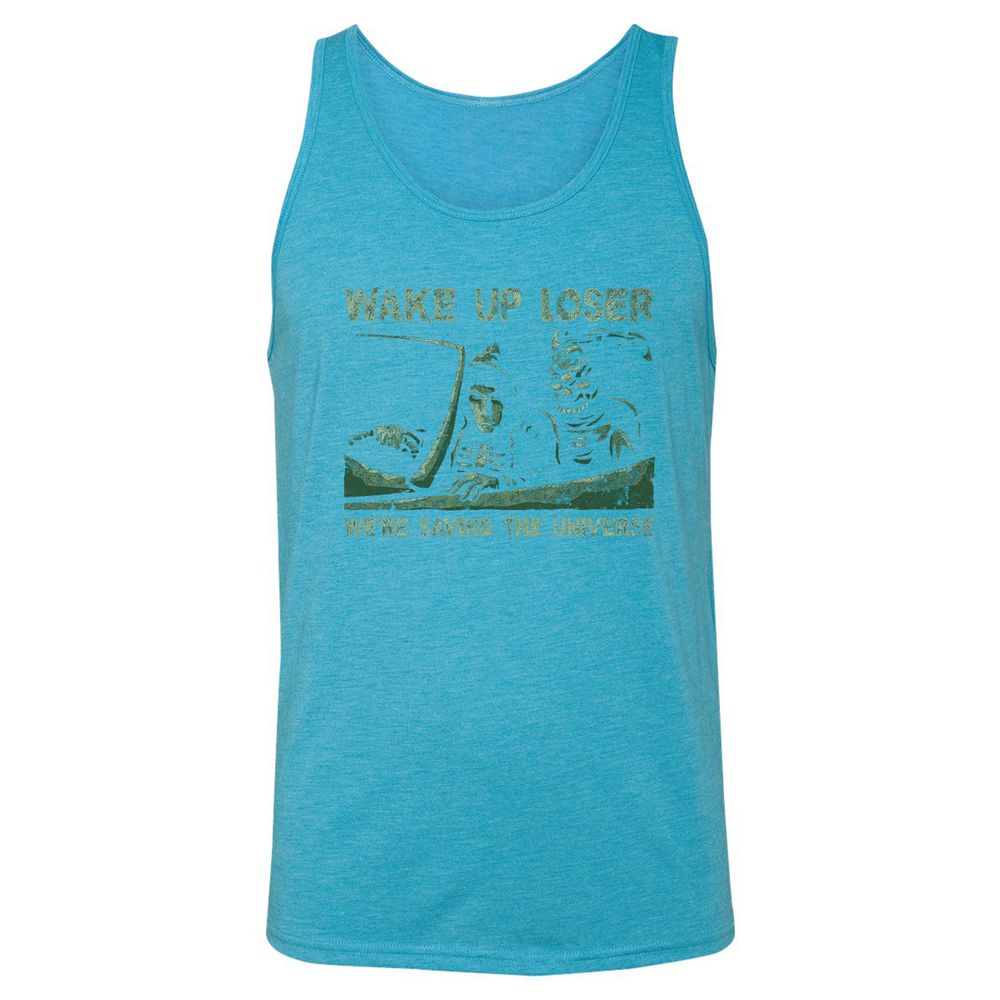 Unisex Jersey Tank - 53JEZDBK - Aqua Triblend - 3