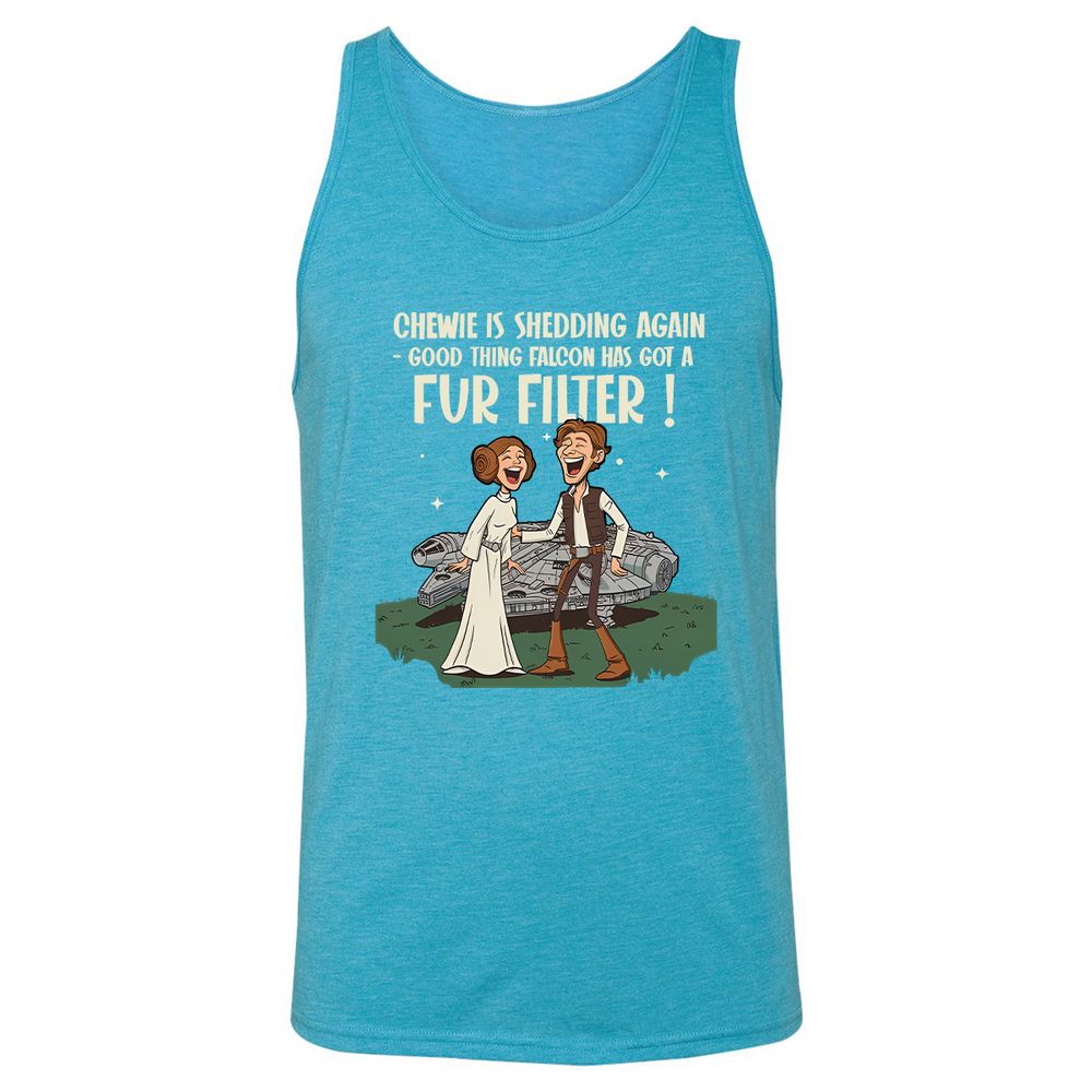 Unisex Jersey Tank - YJKPF5ZS - Aqua Triblend - 3