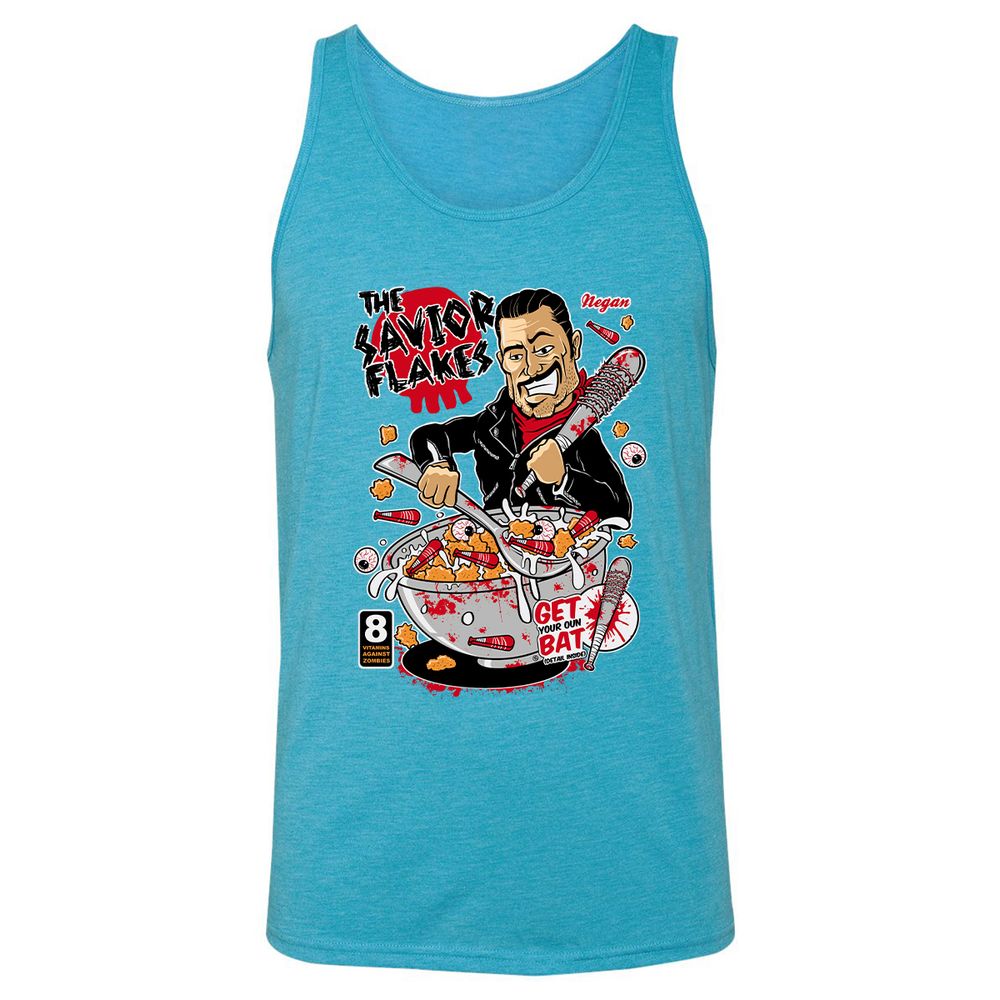 Unisex Jersey Tank - XSLFLHNN - Aqua Triblend - 3