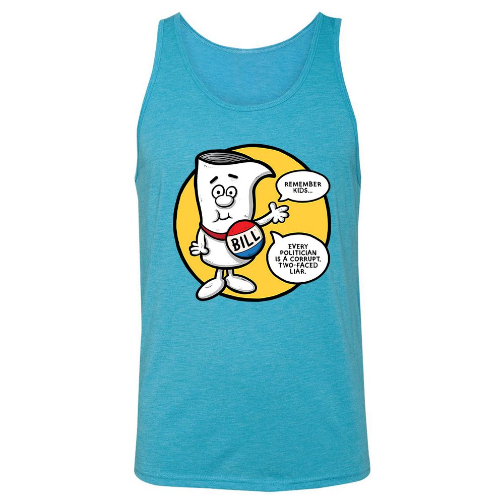 Unisex Jersey Tank - 7TAHP8AB - Aqua Triblend - 3