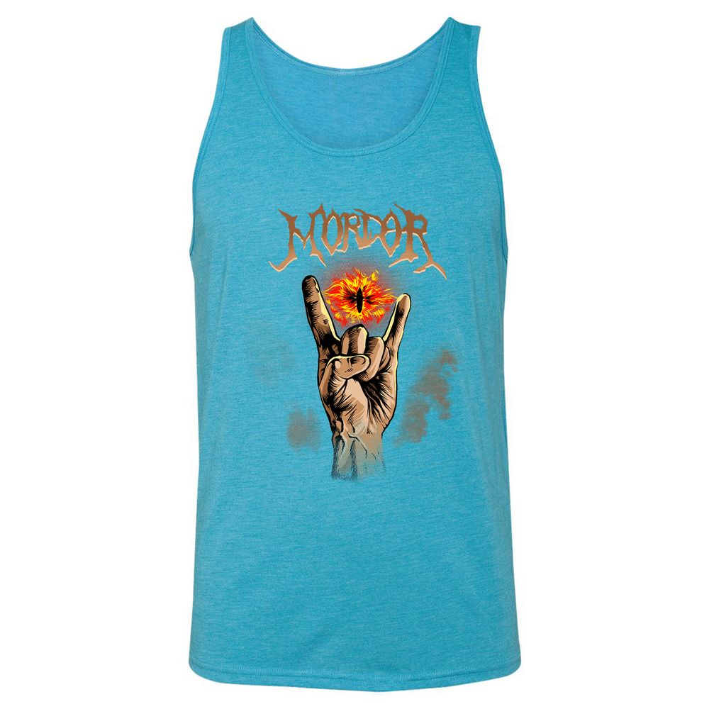 Unisex Jersey Tank - JELUCLHN - Aqua Triblend - 3