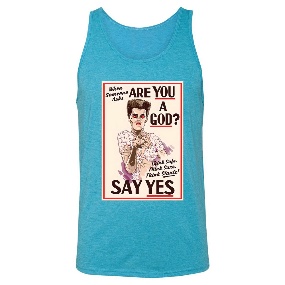 Unisex Jersey Tank - KDSMA3A2 - Aqua Triblend - 3