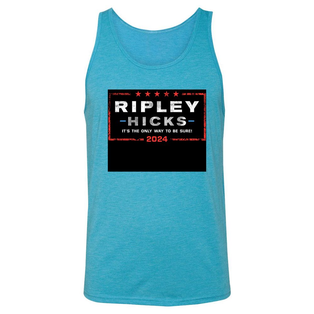 Unisex Jersey Tank - FVP1S6XW - Aqua Triblend - 3