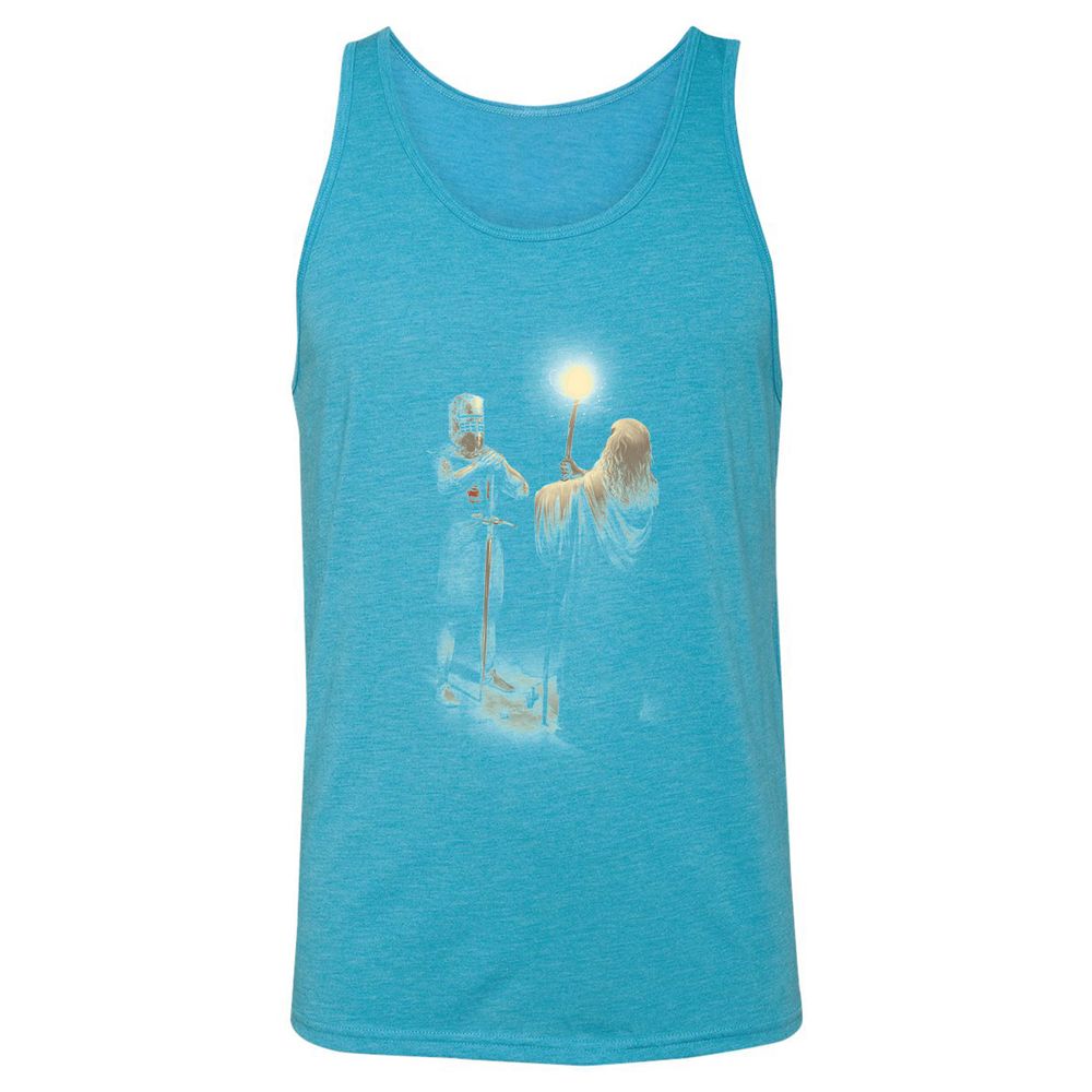 Unisex Jersey Tank - FM2QQGD5 - Aqua Triblend - 3