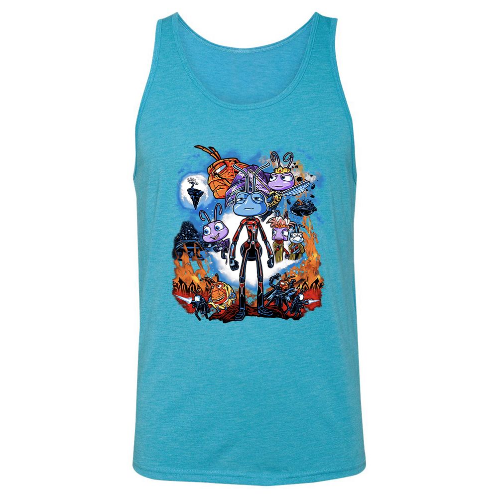 Unisex Jersey Tank - A4WPN2Z7 - Aqua Triblend - 3